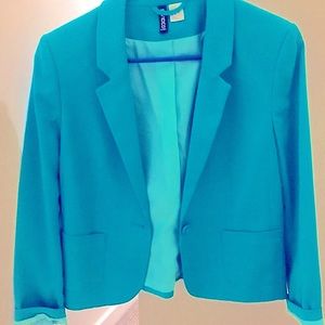 H&M turquoise blazer